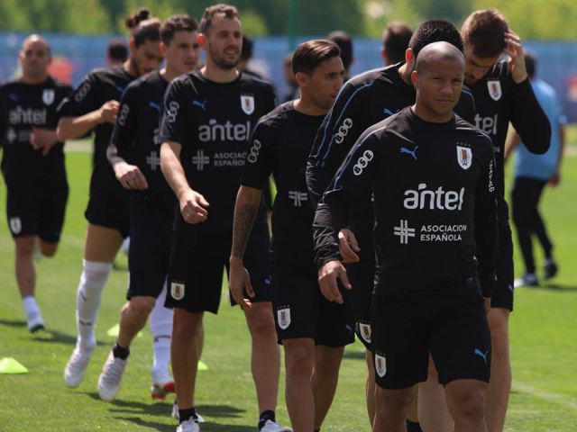 Встреча с командой Уругвая