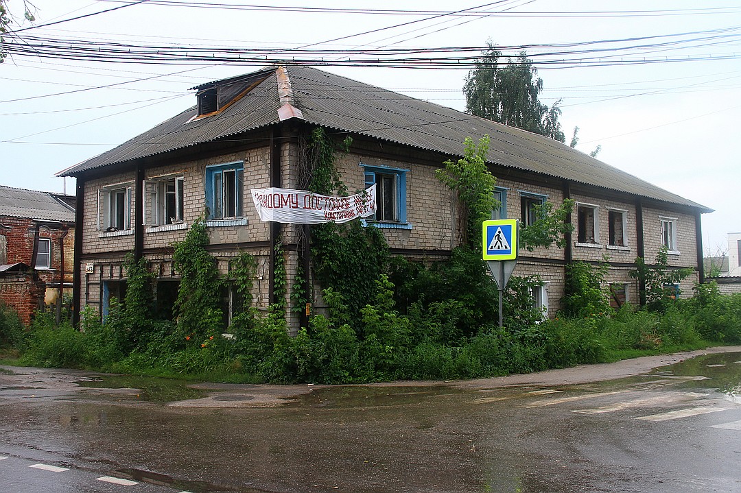 «Оставили бомжом»: Борчанка с 16 кошками второй год замерзает в расселенном доме на Бору