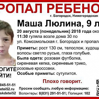 Стала известна внешность мужчины, возможно, похитившего Машу Люлину 3