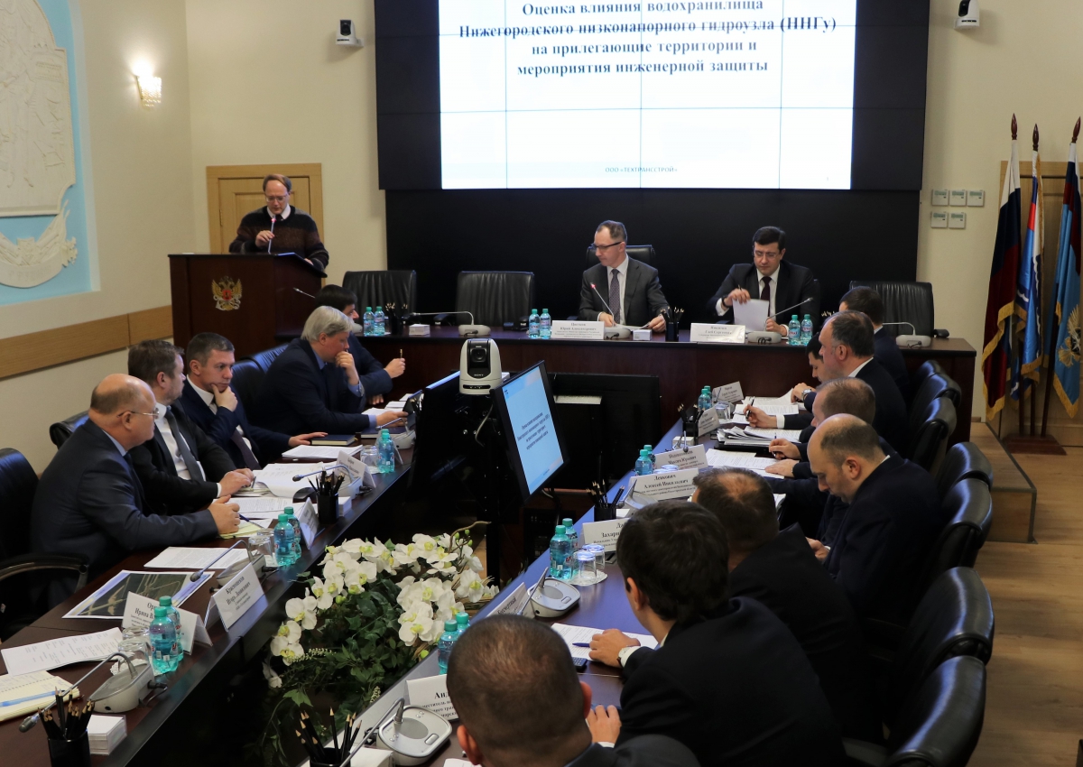 Глеб Никитин и руководитель Росморречфлота Юрий Цветков провели совещание по вопросам строительства низконапорного гидроузла под Нижним Новгородом