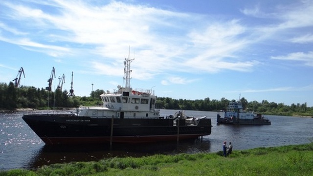 «Нижегородский теплоход» спустил на воду третий большой гидрографический катер для Минобороны
