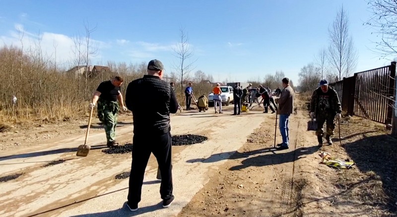 ТвойБорТВ. Субботник и ямочный ремонт в Боталово-2.