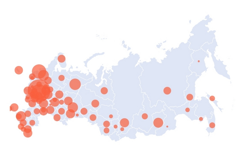 Количество подтвержденных случаев заражения коронавирусом в Нижегородской области