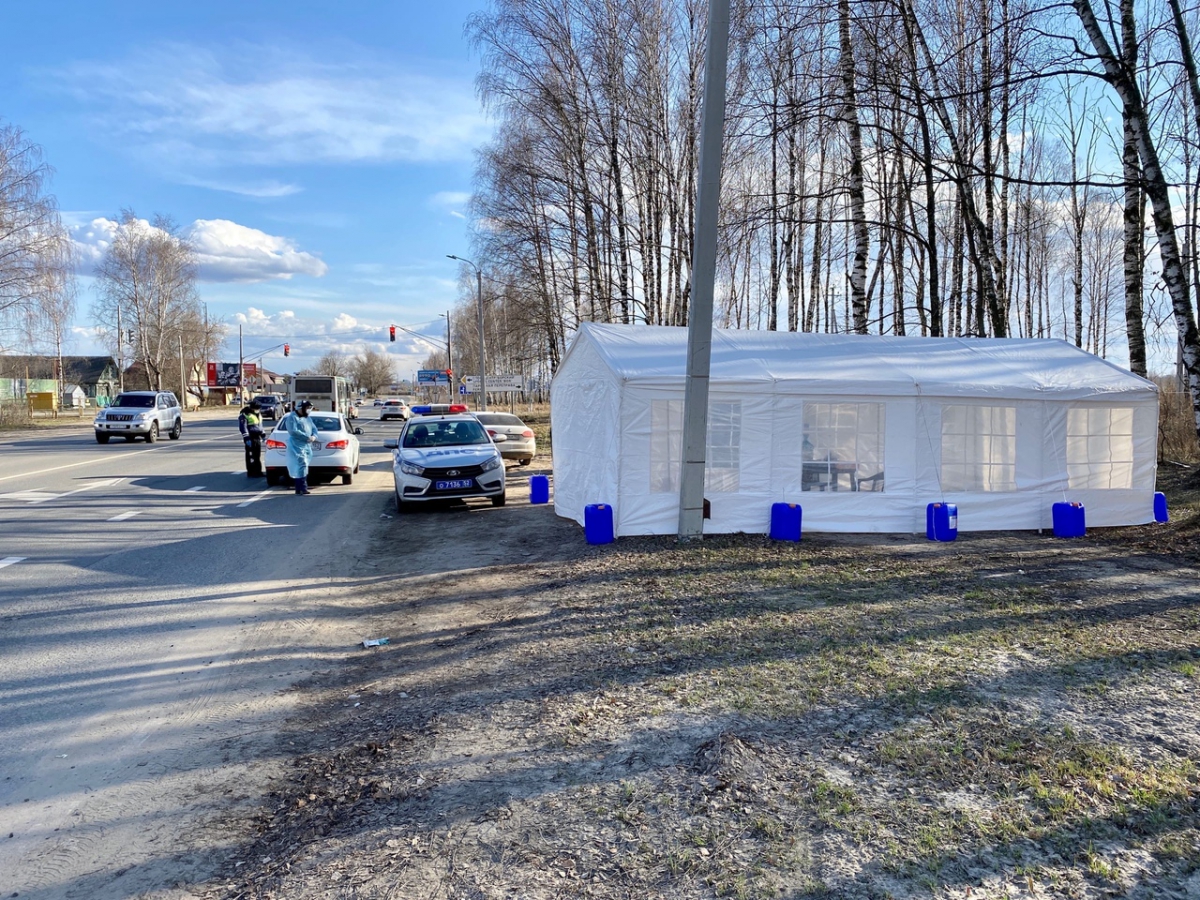 Пункты контроля начали работать на Бору