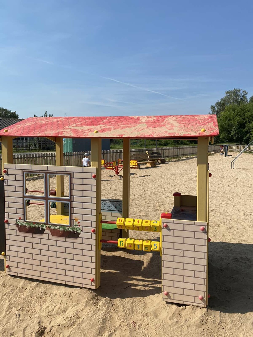 Детские площадки появились в селах Борского округа по программе поддержки местных инициатив