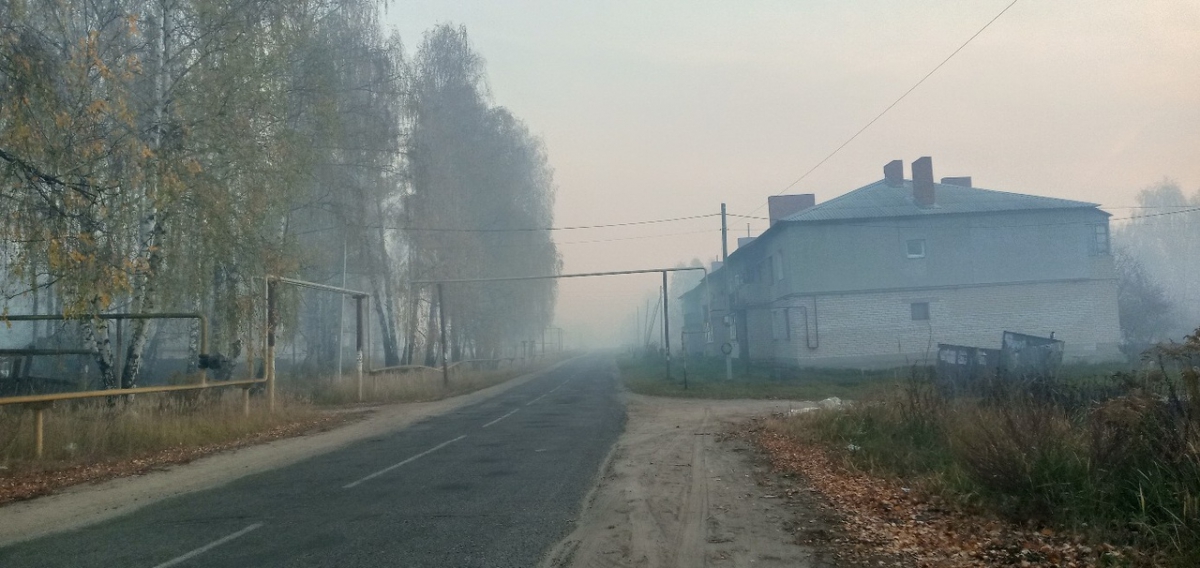 Ситники задыхаются от торфяного дыма