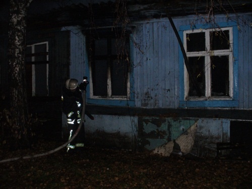 На пожаре в частном доме на Бору погиб человек