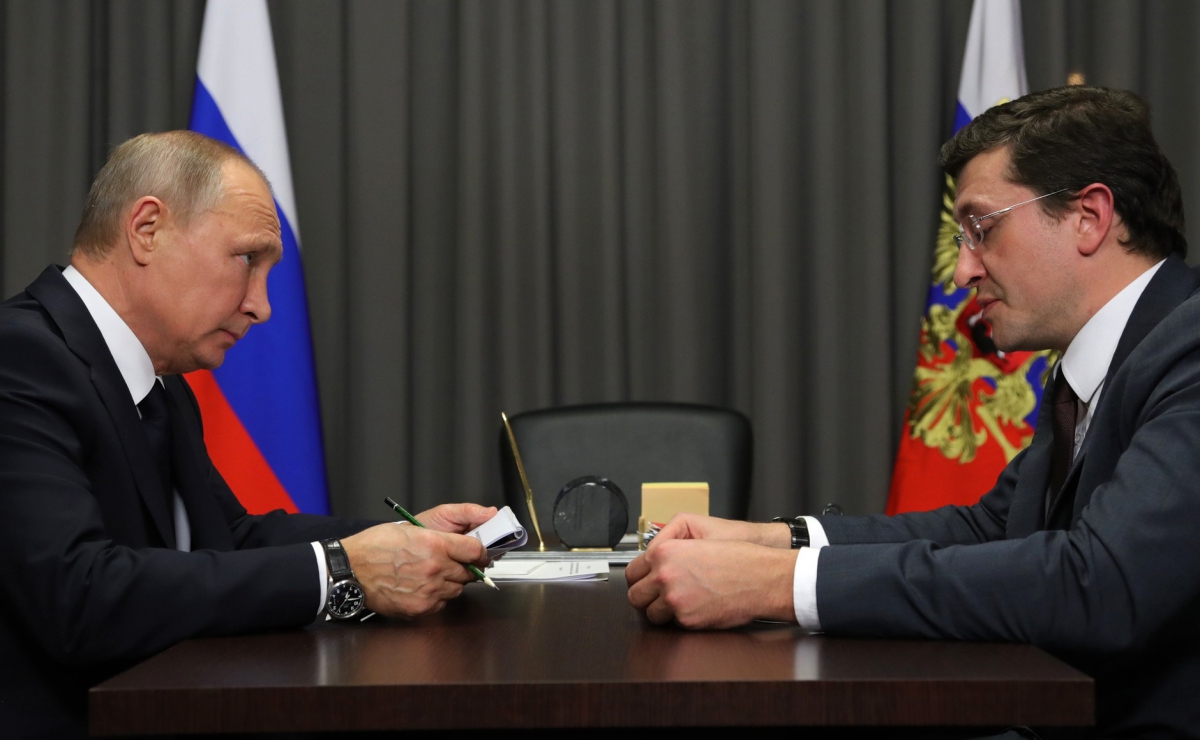 Глеб Никитин и Путин в Нижнем