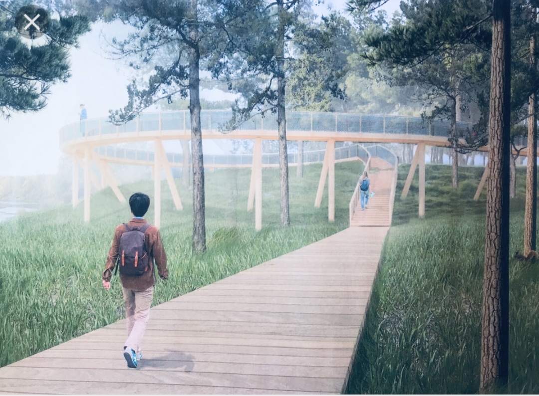 На Моховых начали строить мостик над спуском к Волге