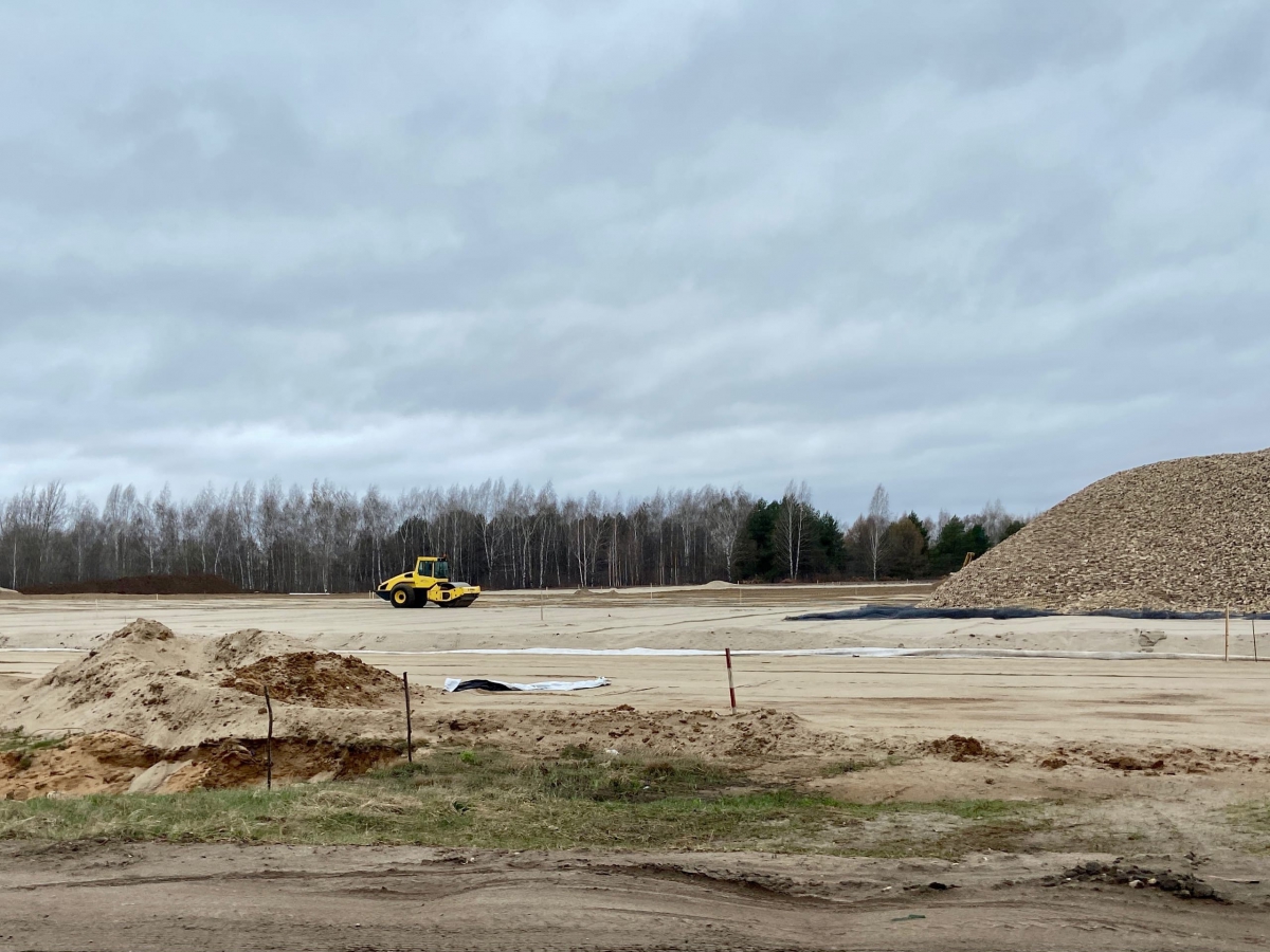 Строительство новой дороги и парковки возле Канатной дороги