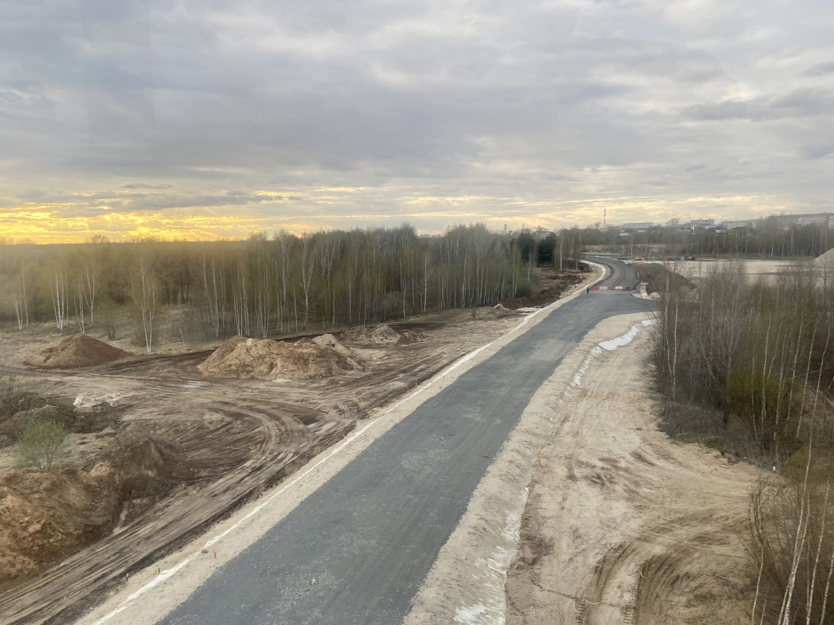 К ноябрю 2021 года должно завершиться строительство новой дороги в центре Бора