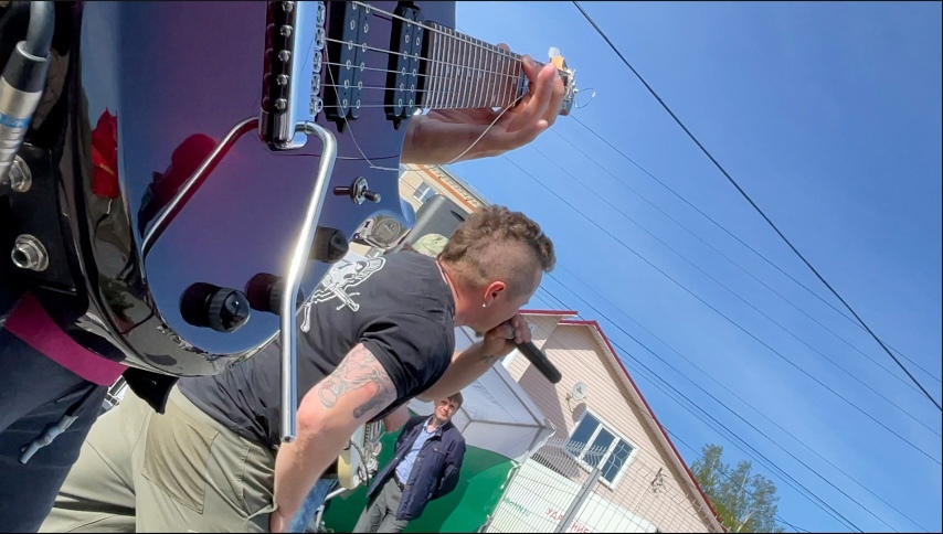 Панки на закладке первого камня Сталин Центра