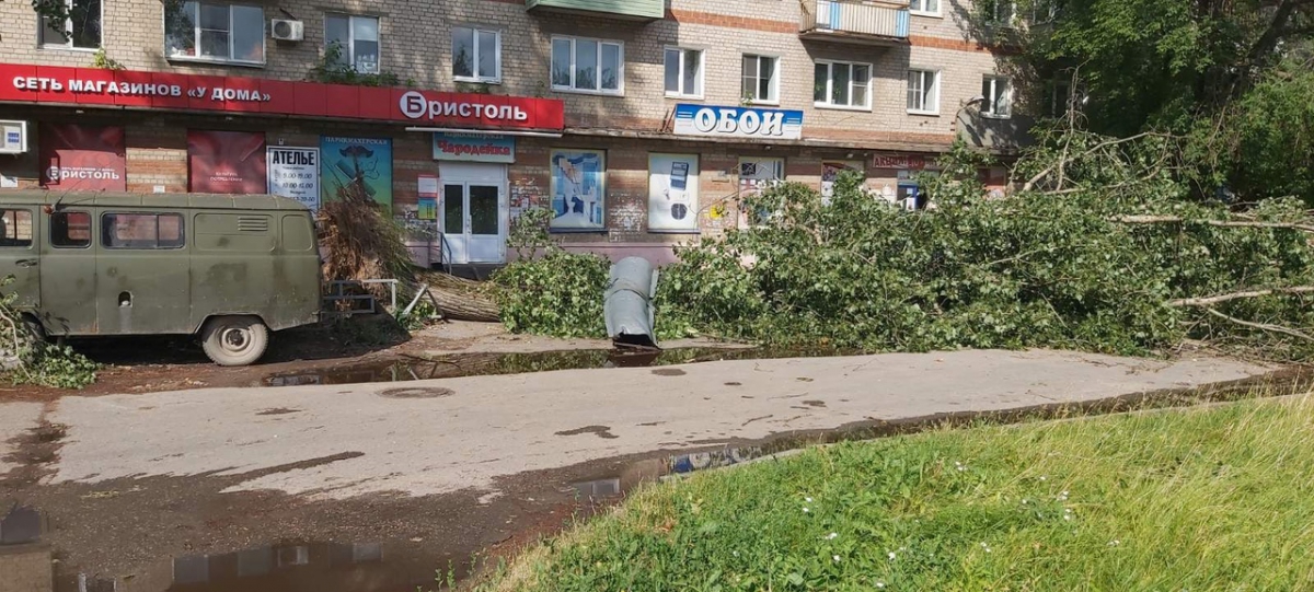 Более 15 населенных пунктов на Бору остались без света после грозы