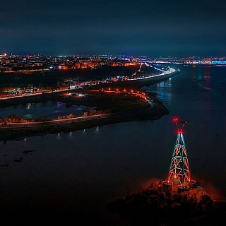 Канатная дорога «Нижний Новгород-Бор» получила  вечернюю подсветку 3