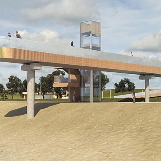 Пешеходный мост на «Борском Волгоречье» будет лучше московского, но придется подождать 1