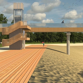 Пешеходный мост на «Борском Волгоречье» будет лучше московского, но придется подождать 2