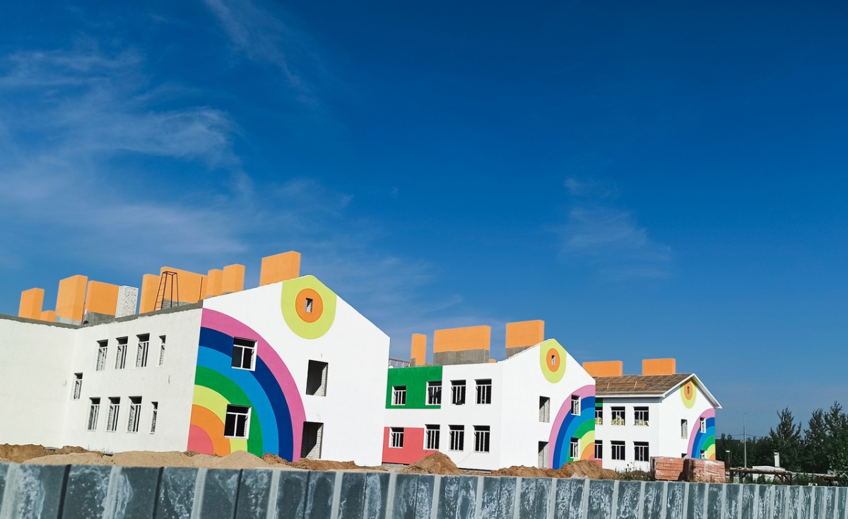 Детский сад в микрорайоне Красногорка планируют достроить к ноябрю