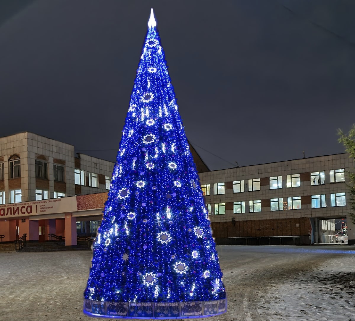 Главная борская елка может быть искусственной