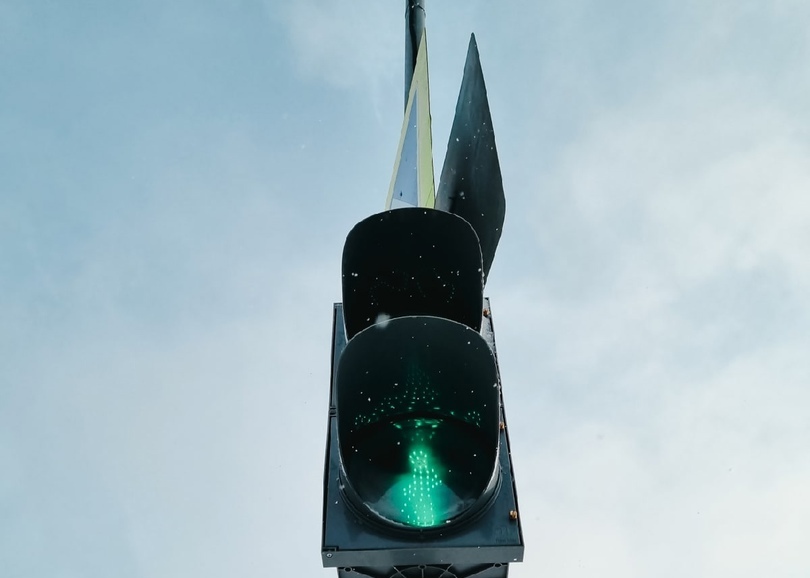 В районе Волгоречья появился новый светофор для пешеходов