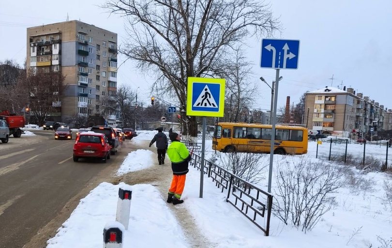 В районе борского автовокзала на улице Степана Разина установлены новые знаки