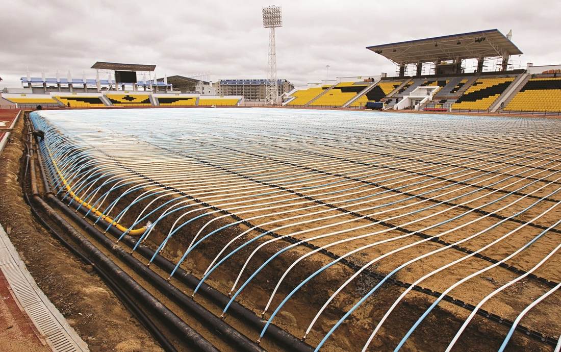 Футбольное поле с подогревом появится на Бору