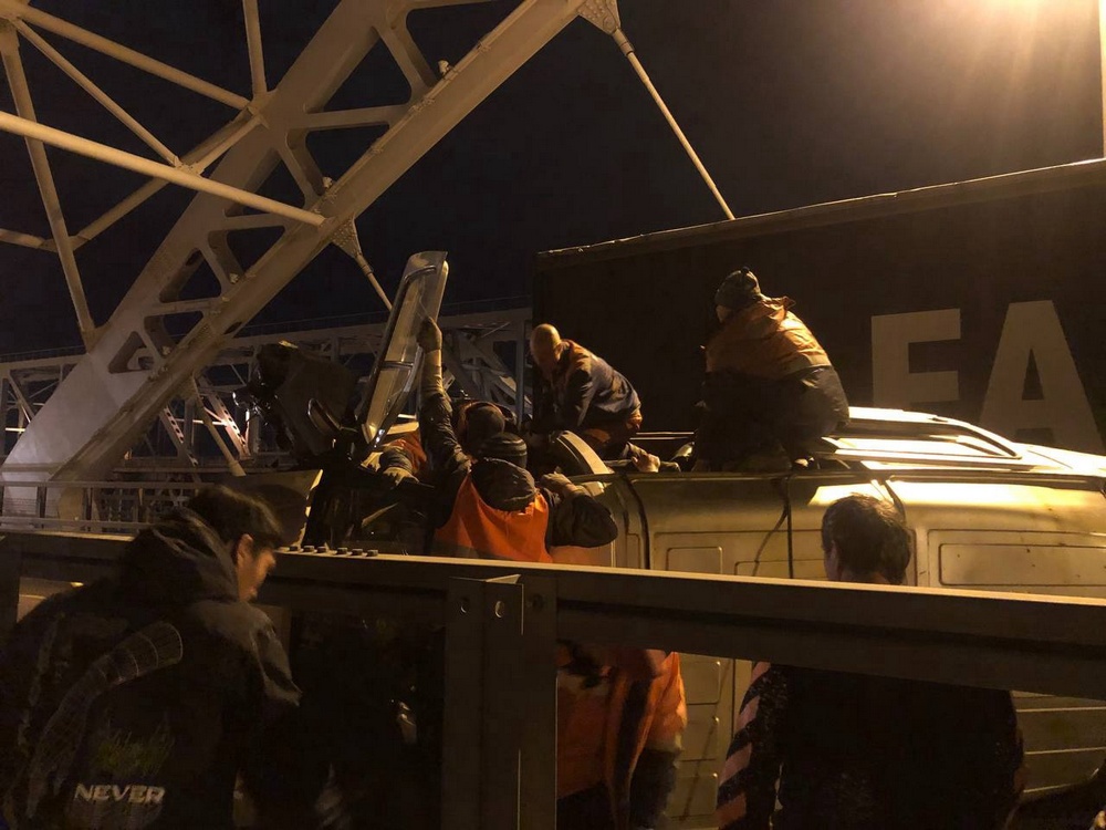 Ночная авария на Борском мосту