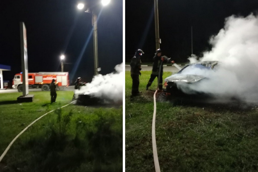 Мужчина сгорел заживо в своем автомобиле