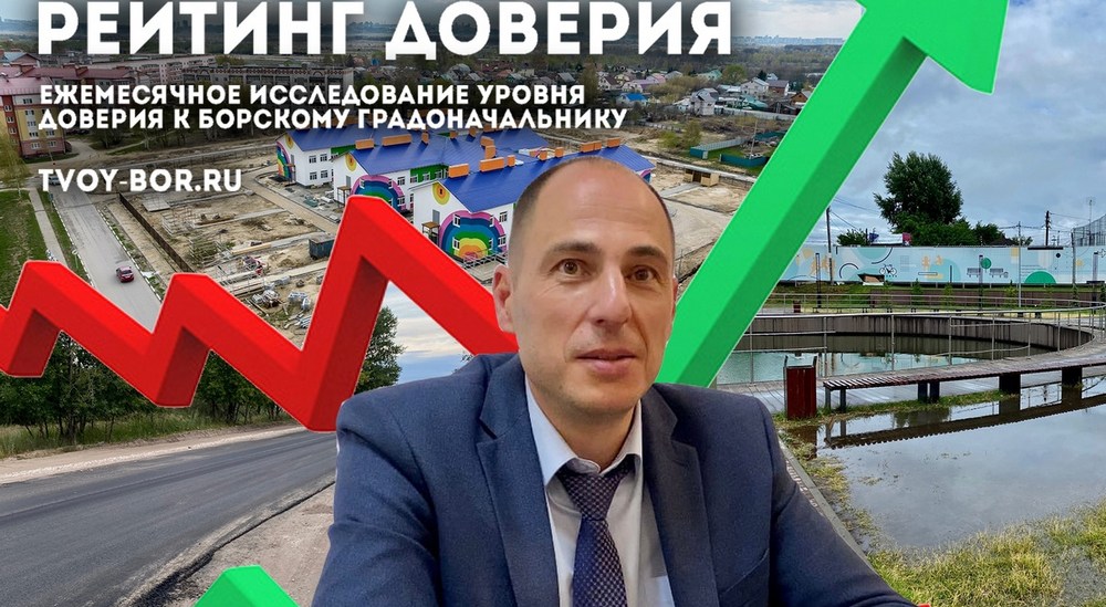 Рейтинг доверия к Борскому мэру. Июль 2022