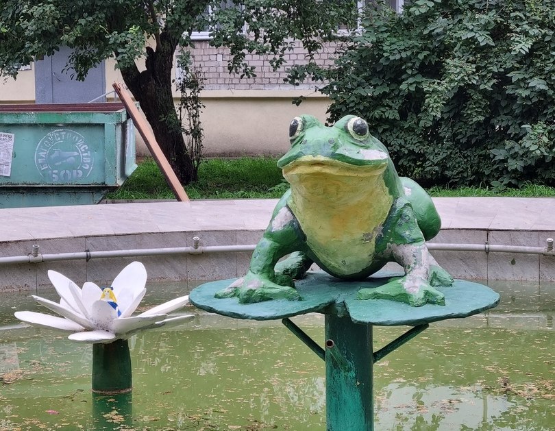 Борский фонтан "Лягушка" не прошёл проверку дождем