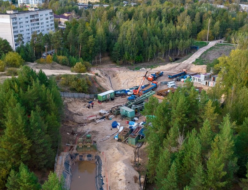 Началась прокладка первой нитки дюкерного перехода газопровода через Волгу