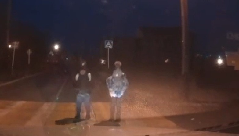 Детская благодарность на дорогах Бора