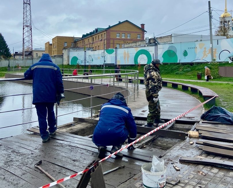 Ремонт на многострадальном Мухинском озере
