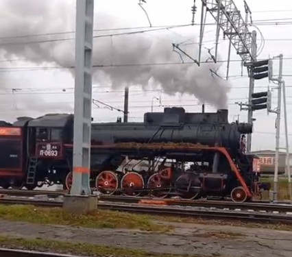 Борчане заметили необычный поезд