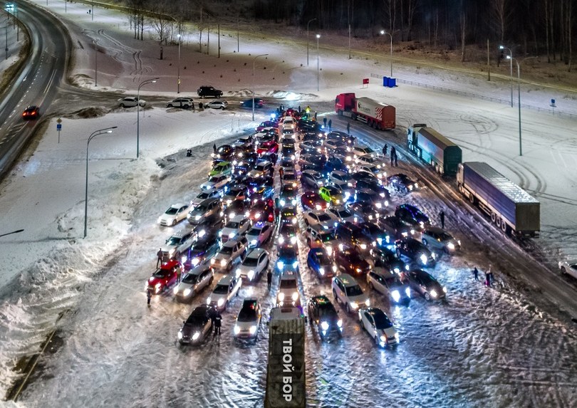 На Бору прошёл самый новогодний флешмоб