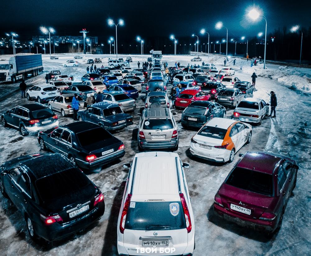 На Бору началась подготовка ко второму большому автофлешмобу