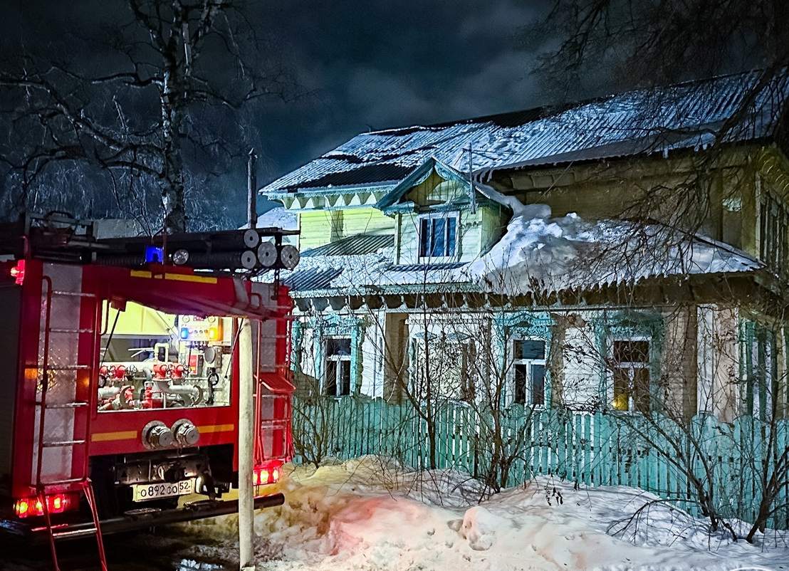 Пожилая женщина погибла в пожаре на Бору