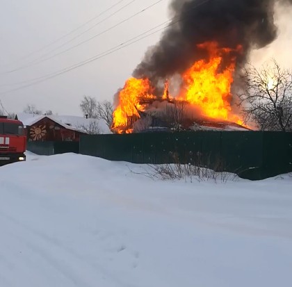 На Бору в пожаре погиб человек