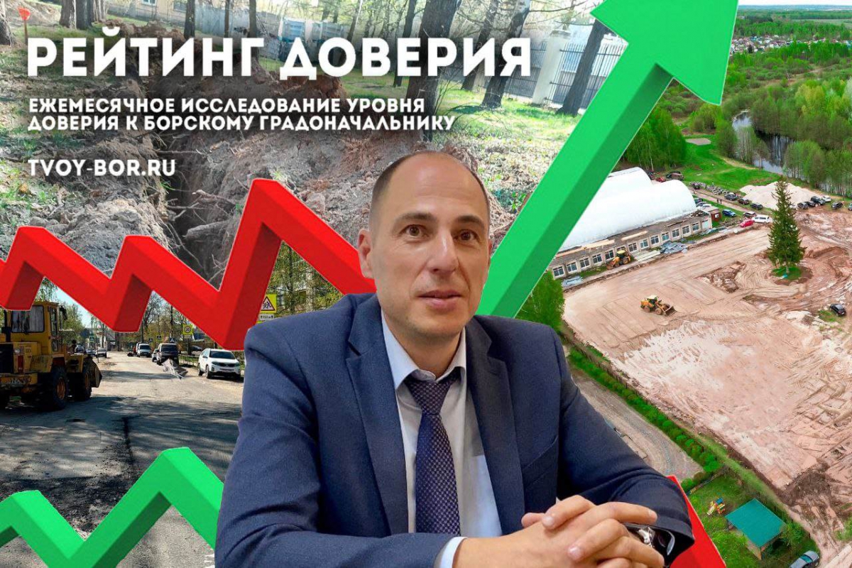 Рейтинг доверия к Борскому мэру. Апрель 2023 — новости города Бор