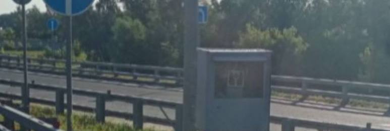 На спуске с Борского моста новая камера