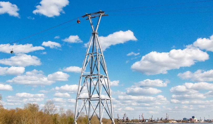 Канатная дорога остановилась и не работала около часа