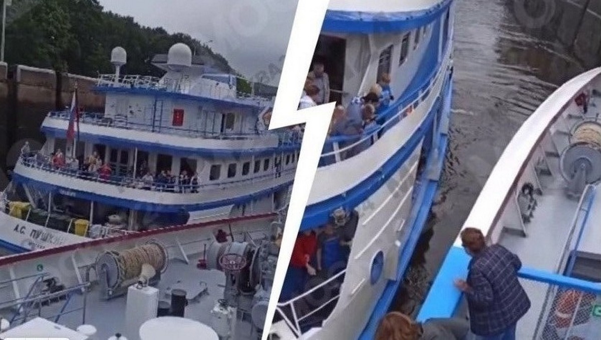 Столкновение двух туристических кораблей