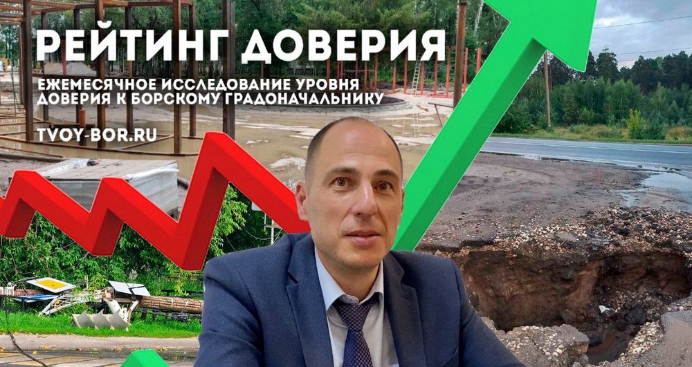 Рейтинг доверия к Борскому мэру. Июль 2023