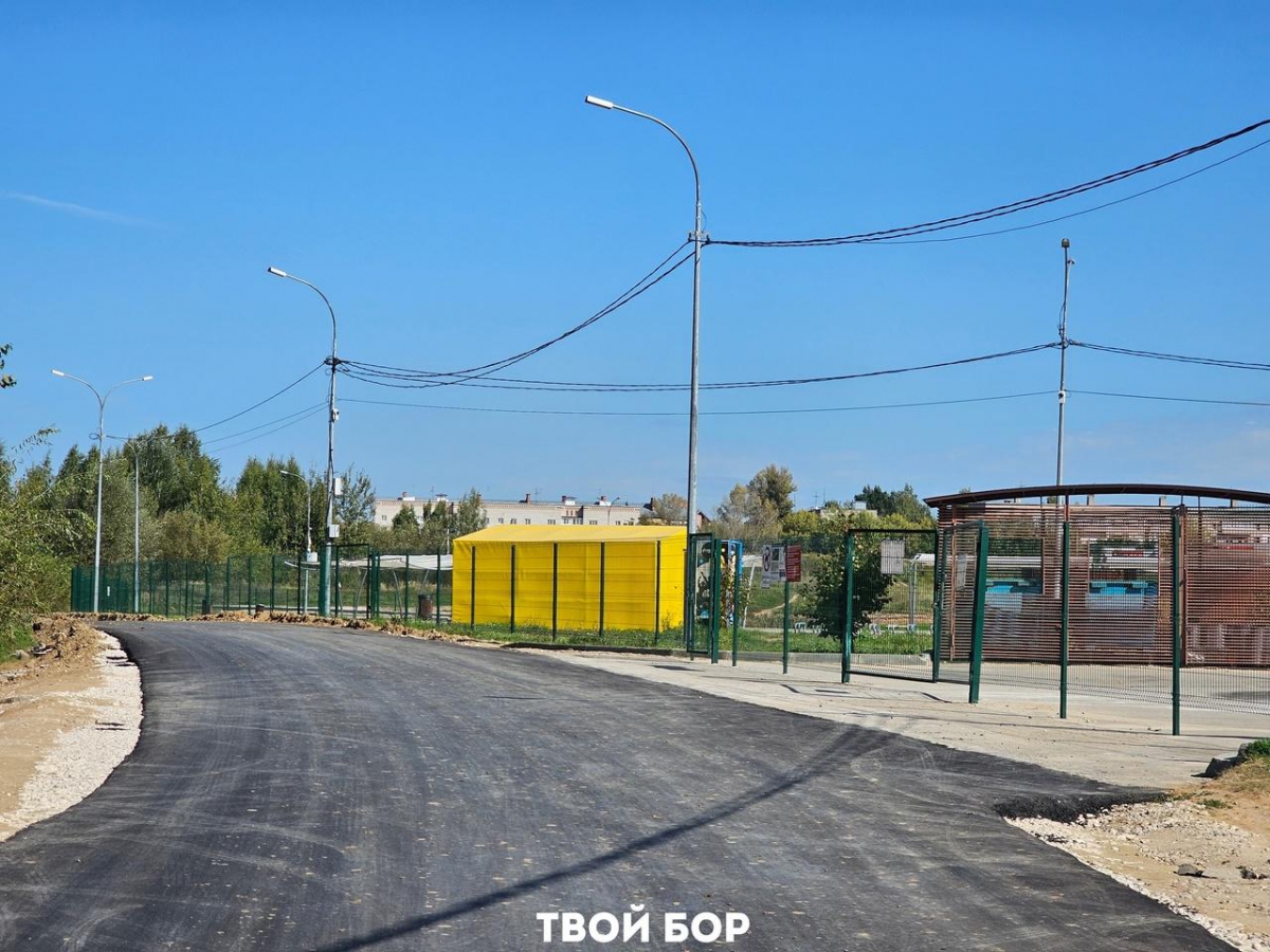 У Юрасовского озера появилась новая дорога