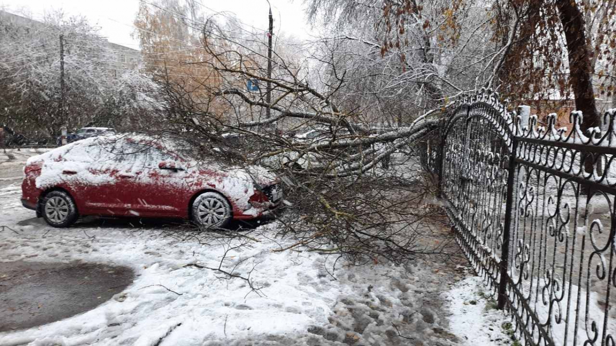 На Бору случился снежный коллапс