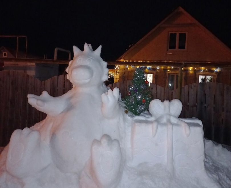 Новогодний Дракоша из Борского района