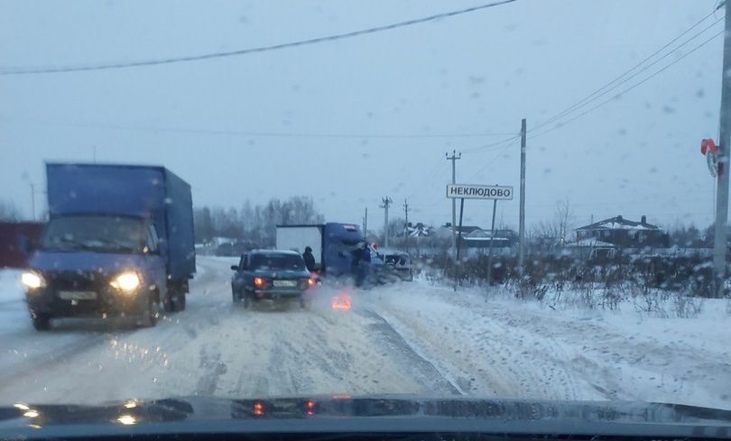 Борский мост "буксует" в непогоду