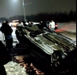 Жёсткая авария на борской объездной