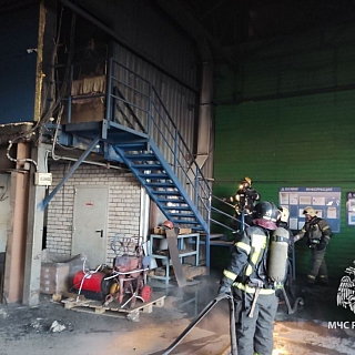 МЧС сообщает о пожаре на Борском предприятии 2