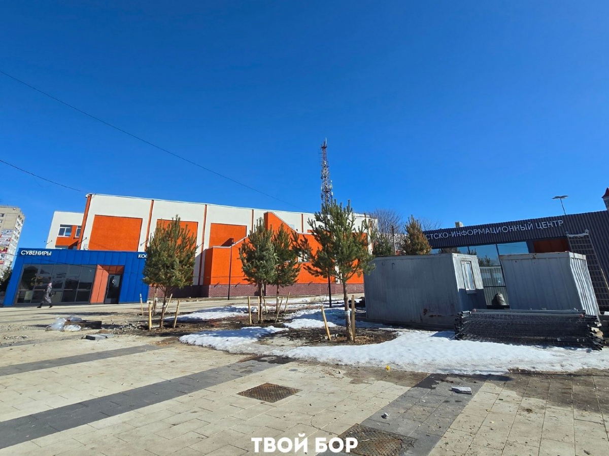 Благоустройство у канатки с борской стороны почти на финише