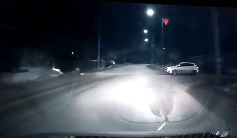 На борской дороге в сантиметре от ДТП